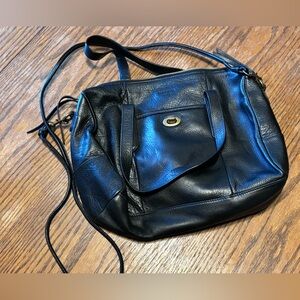 Margot Leather shoulder bag with crossbody strap